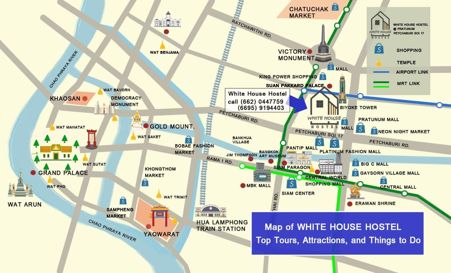 White House Hostel Бангкок Экстерьер фото